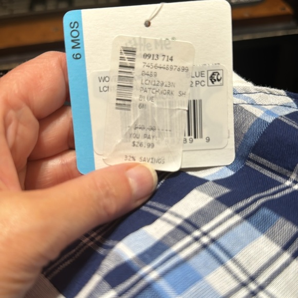 Little Me Baby overalls.  6mos - Picture 6 of 8